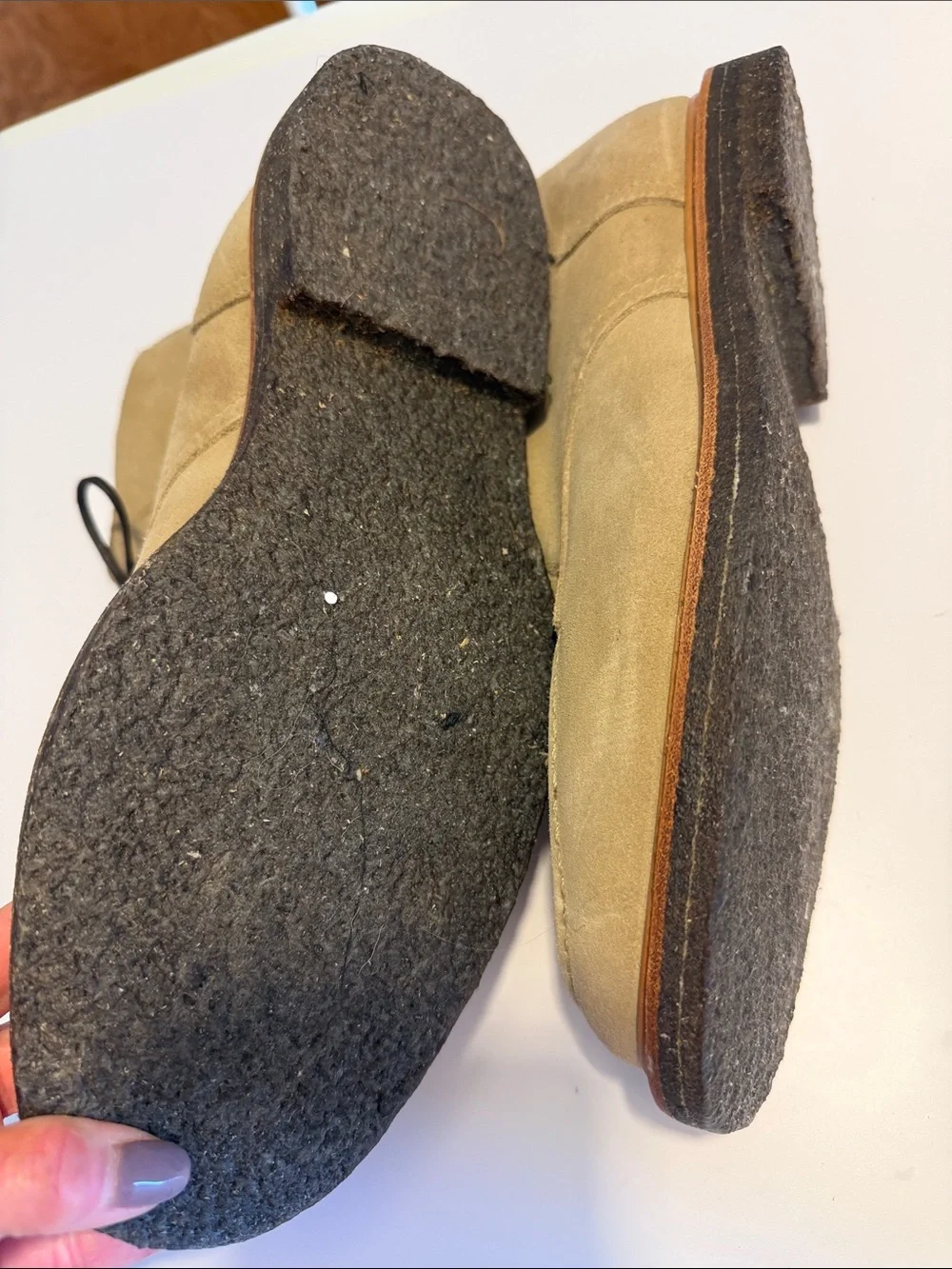Todd Snyder Men's Tan Suede Lace-Up Moc Toe Boots Sz 12.5. New/Scuffs. Bag8